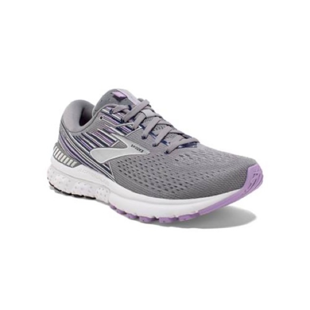 Brooks Adrenaline GTS 19 1202841B060 Grey Running Shoes Women's Size 9.5